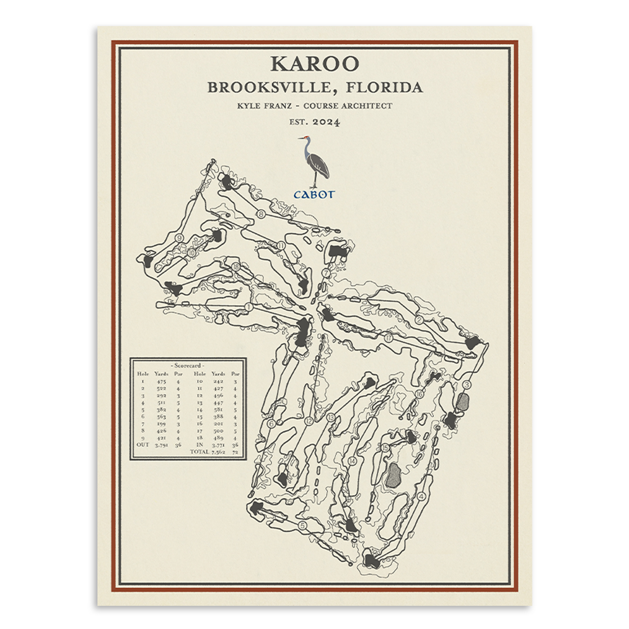 Karoo Course Map Print